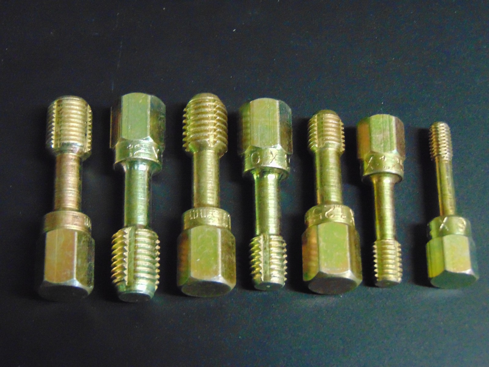 7pc Metric Rethreading Chaser Tap Set M6 – M12 Coarse & Fine, Made in USA!