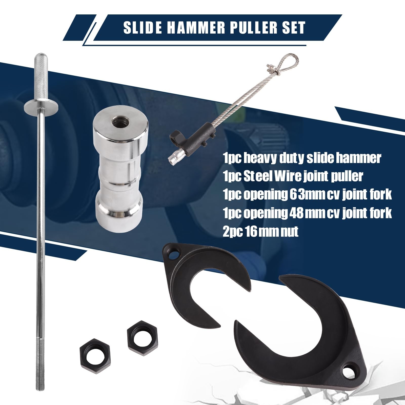 aremnry Inner CV Joint Puller Removal Tool Kit 10 Pounds…