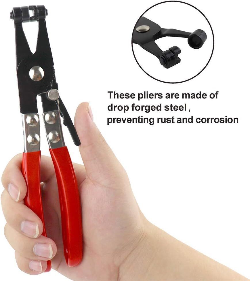 Automotive Hose Clamp Pliers Repair Tool with Swivel Flat Type Removal Car Tools