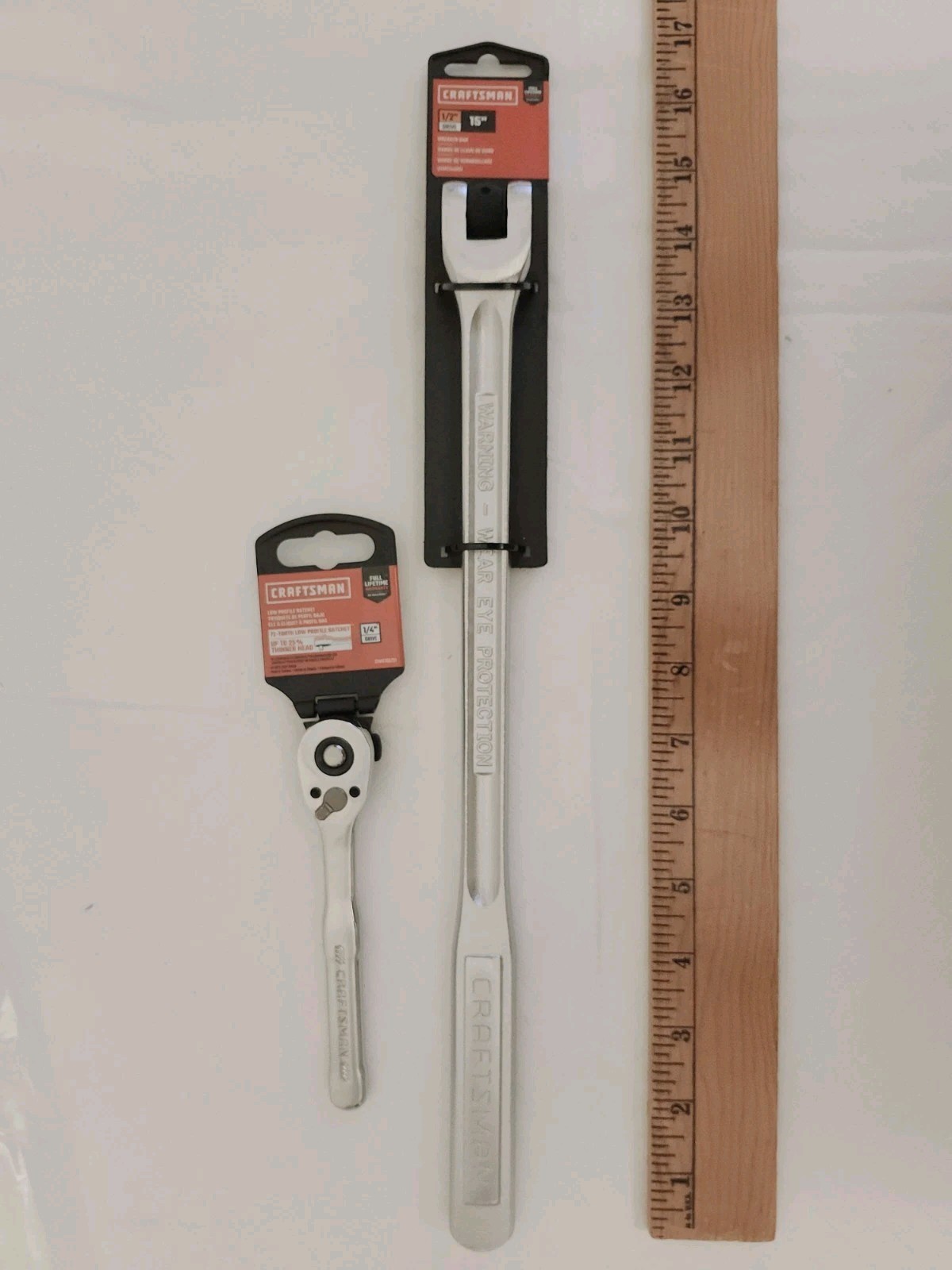 Craftsman Lot 2 NEW 1/2″ Drive 15″ Breaker Bar CMMT44201 + CMMT86721 72 Ratchet