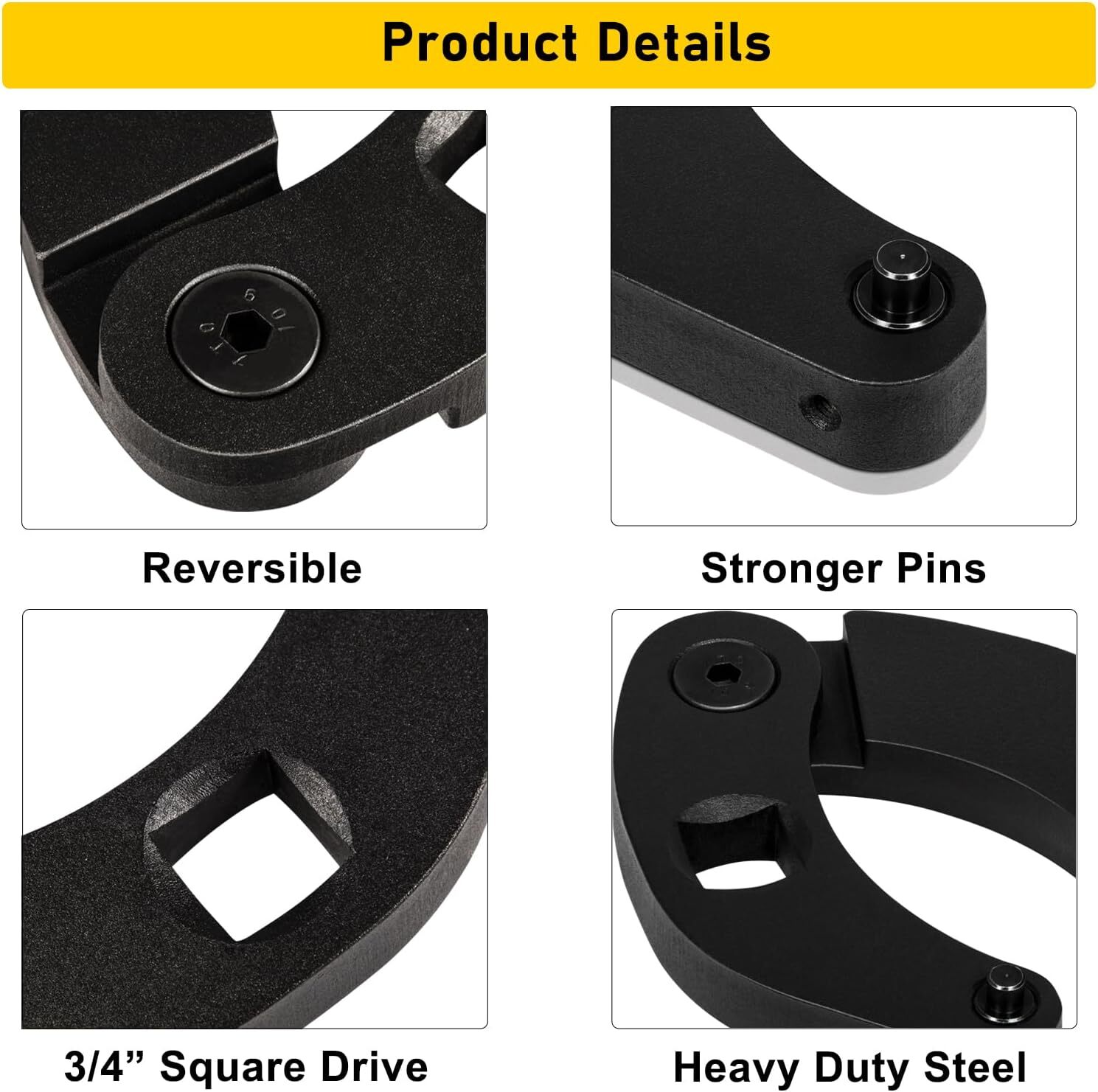 1226 Adjustable Gland Nut Wrench for Hydraulic Cylinders for 2″ to 6″ Gland Nuts