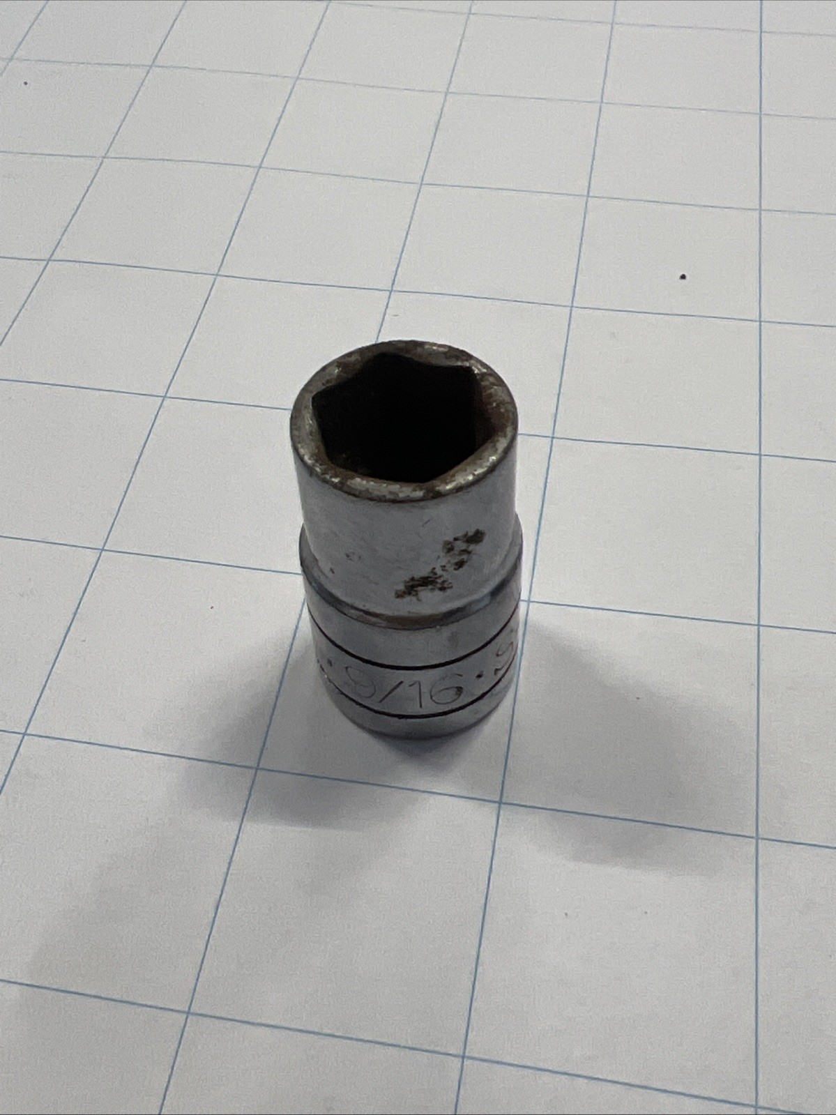 S-K 9/16″ 6 Point Shallow Chrome Socket 1/2″ Drive 40118 USA