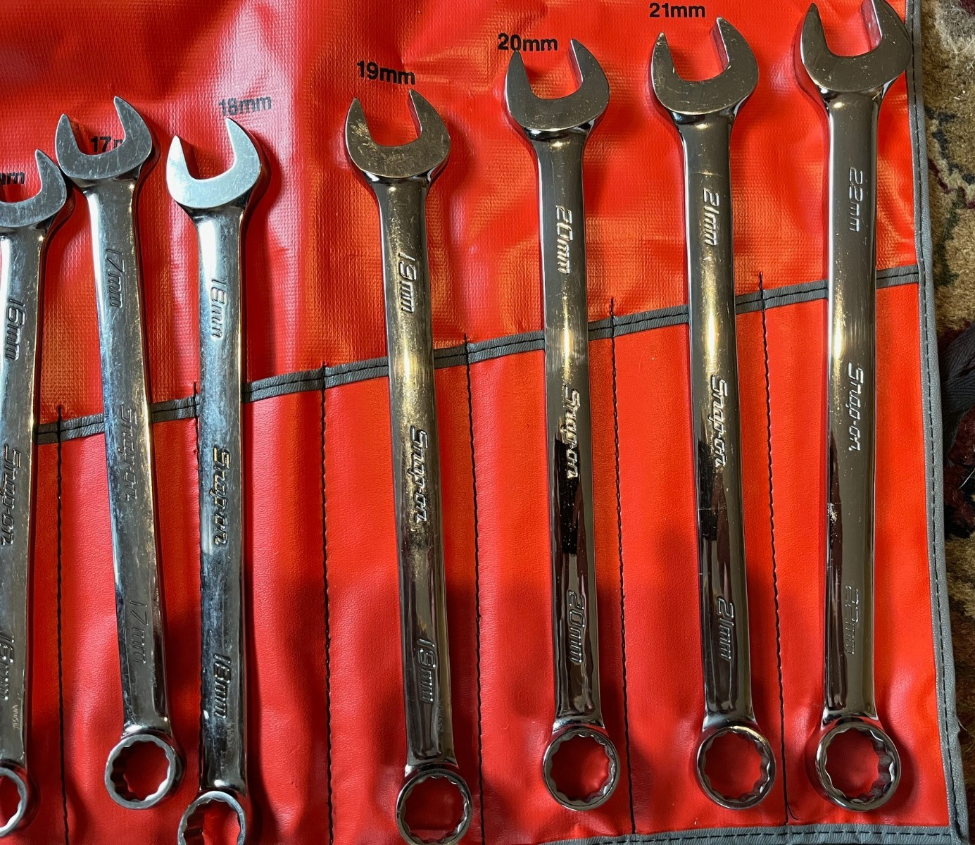 Snap-on OEXM713K – 13 Piece Metric Standard Handle 12Pt Combination Wrench Nice!