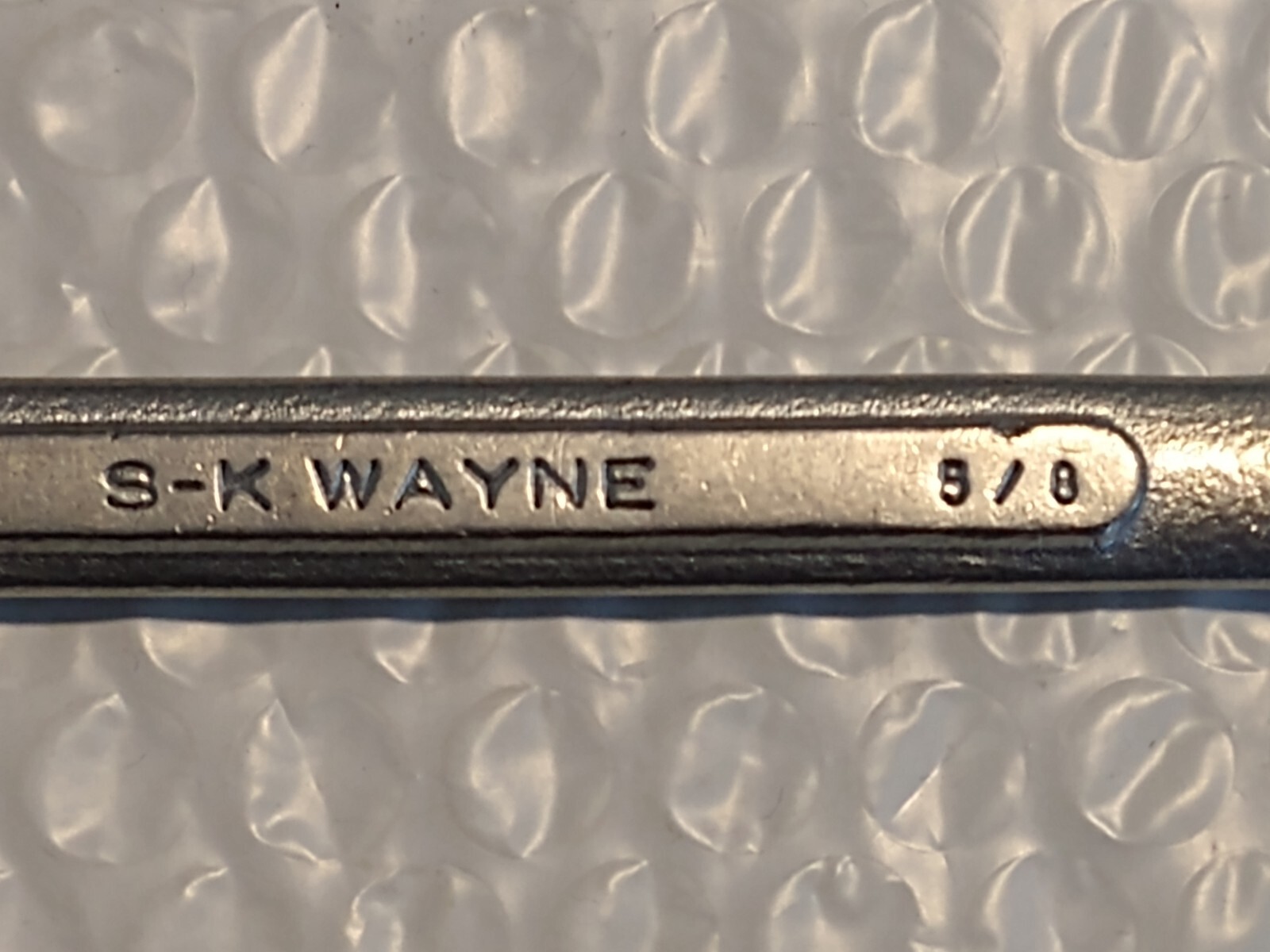 SK WAYNE TOOLS C20, 5/8″ COMBINATION WRENCH, 12 POINT, 7.25″ LONG.