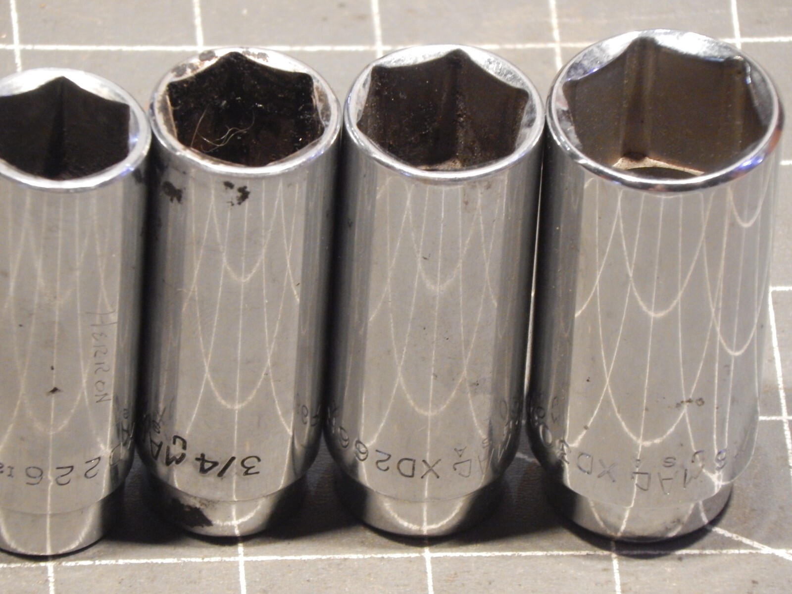 Mac 11Pc 3/8 Drive SAE Deep Socket Set 1/4″ 15/16″ XD 6Pt 6 Point Dr XD XD306R
