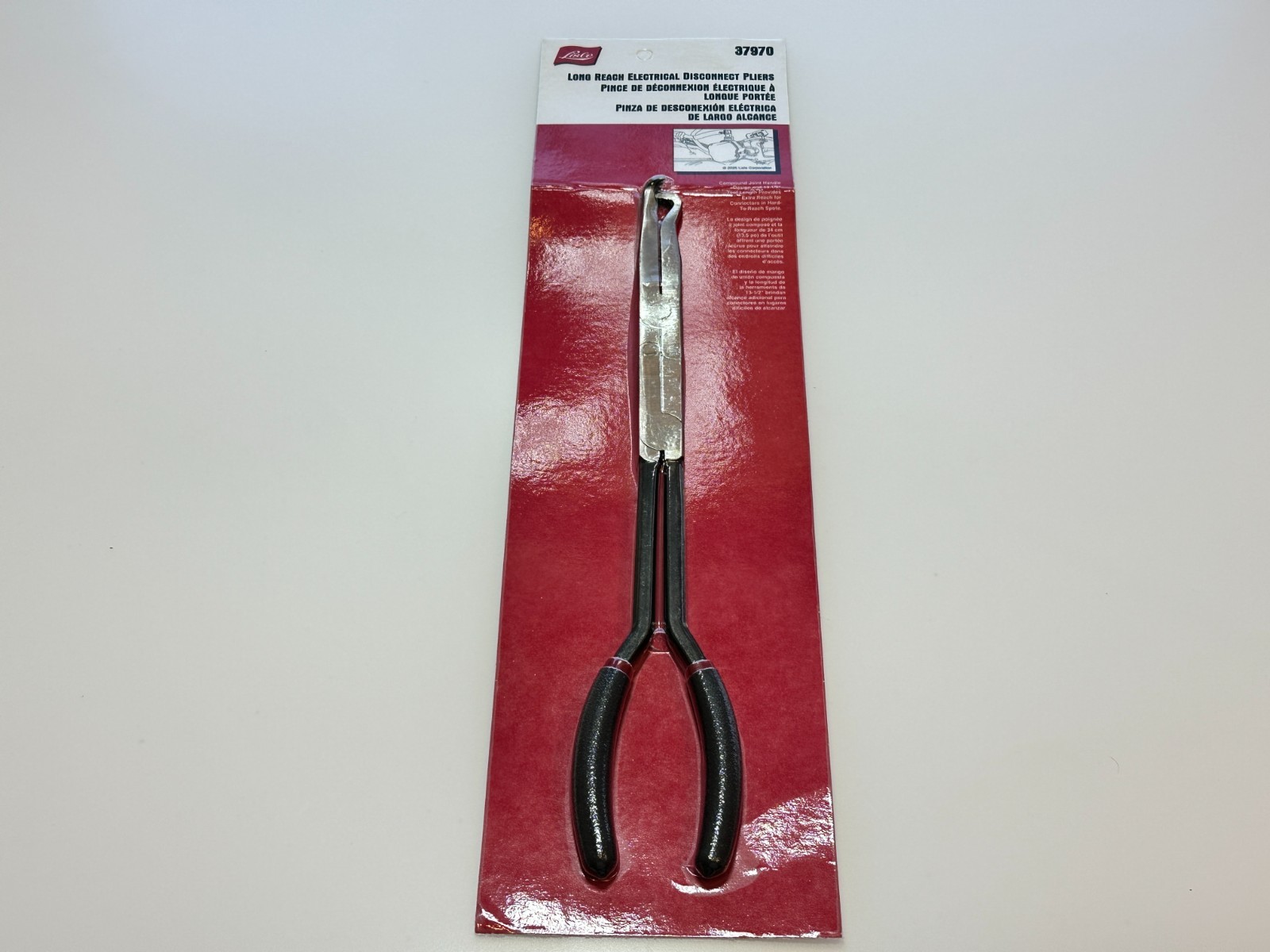 NEW Lisle Tools 13.5″ Double X Jointed Electrical Plug Disconnect Pliers #37970