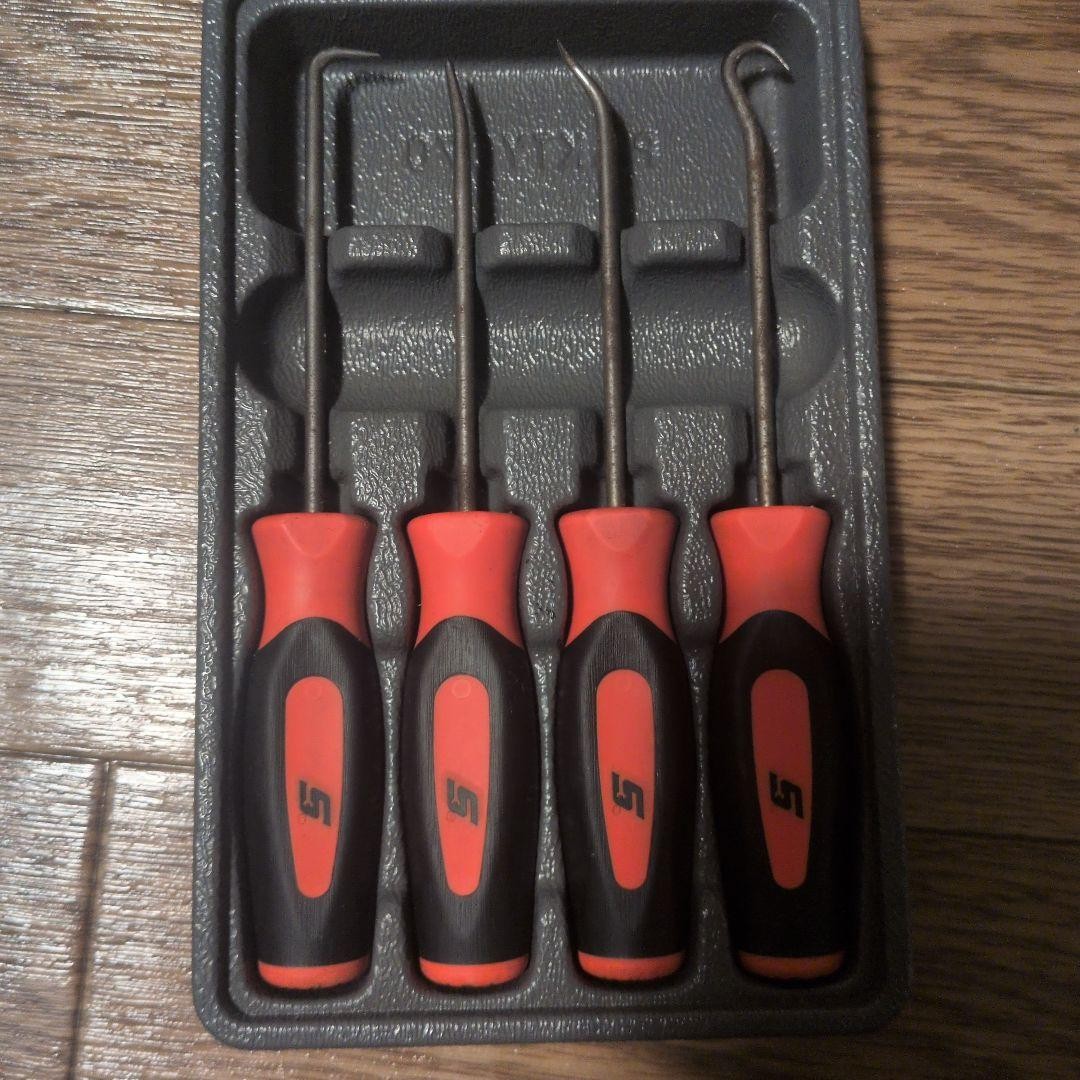 Snap-on Mini Pick Tool 4-Piece Set of 4 red