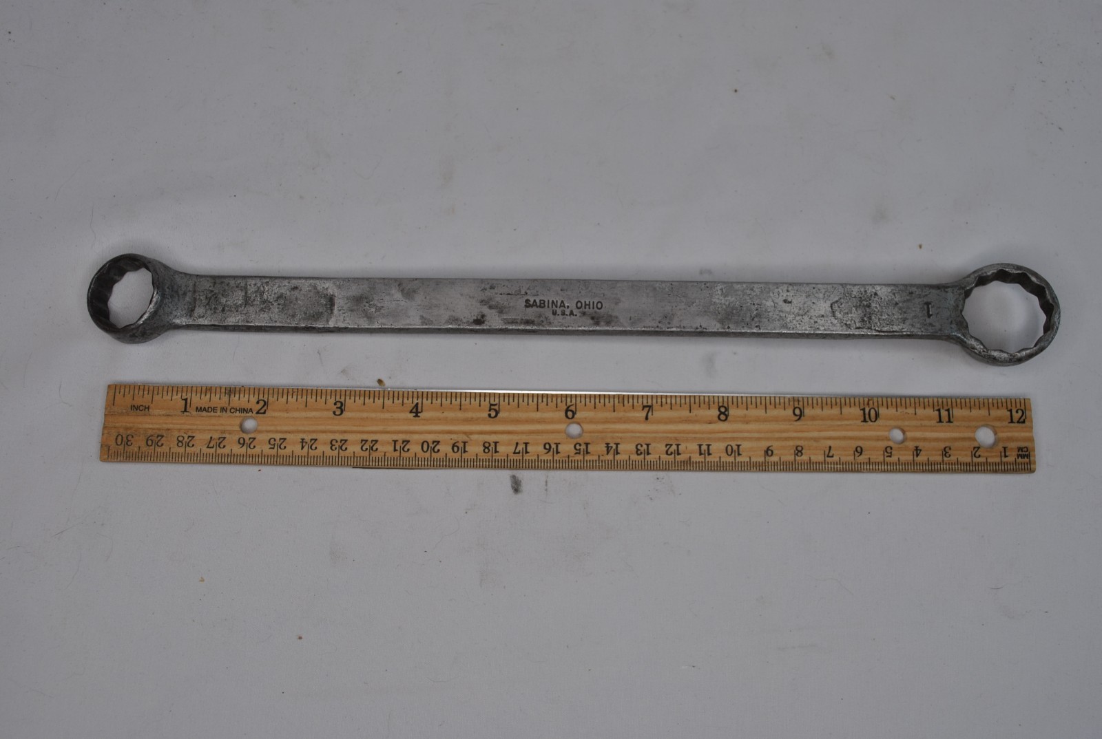 Mac Tools Sabina Vintage 13.5″ Long 13/16″-1″ 12PT SAE Box Wrench B101