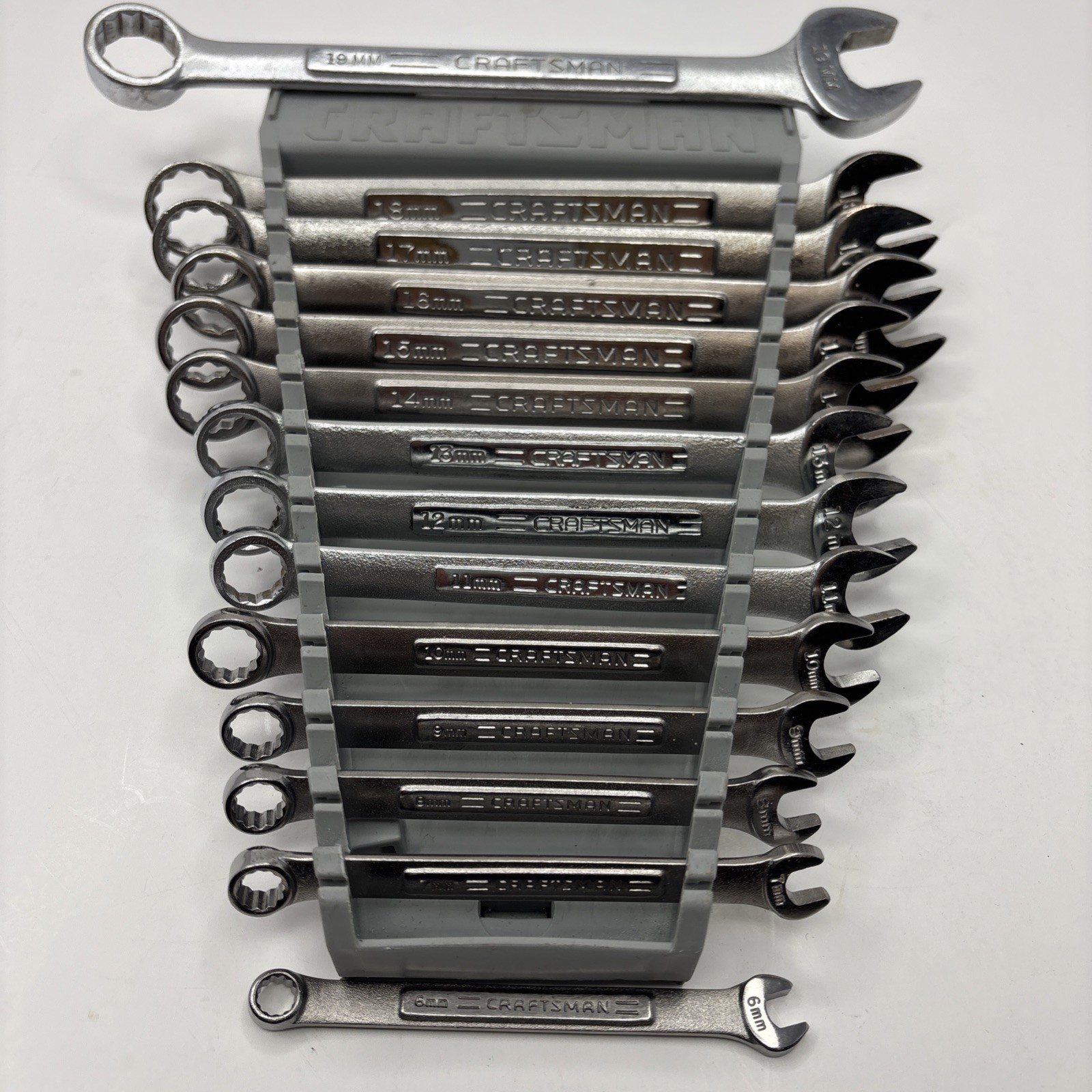 CRAFTSMAN 14 Pc Combination Wrench Lot Metric 12pt V Series USA 6mm-19mm