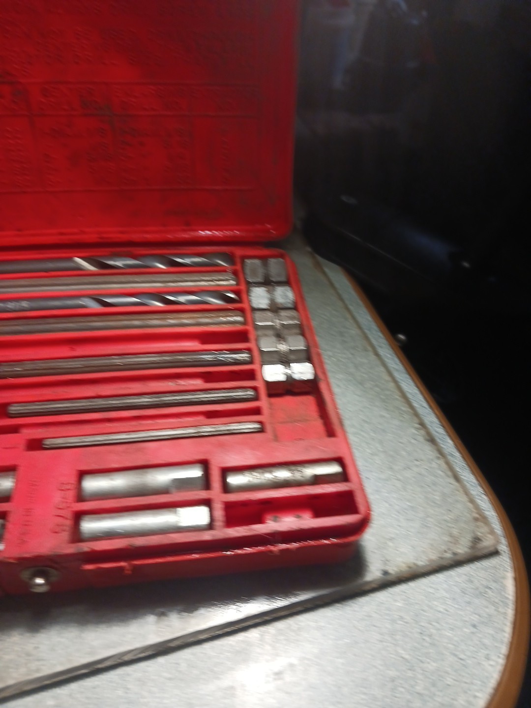 MAC Tools SE10 Screw Extractors Set 22 Pieces Red Hard Case Incomplete USA
