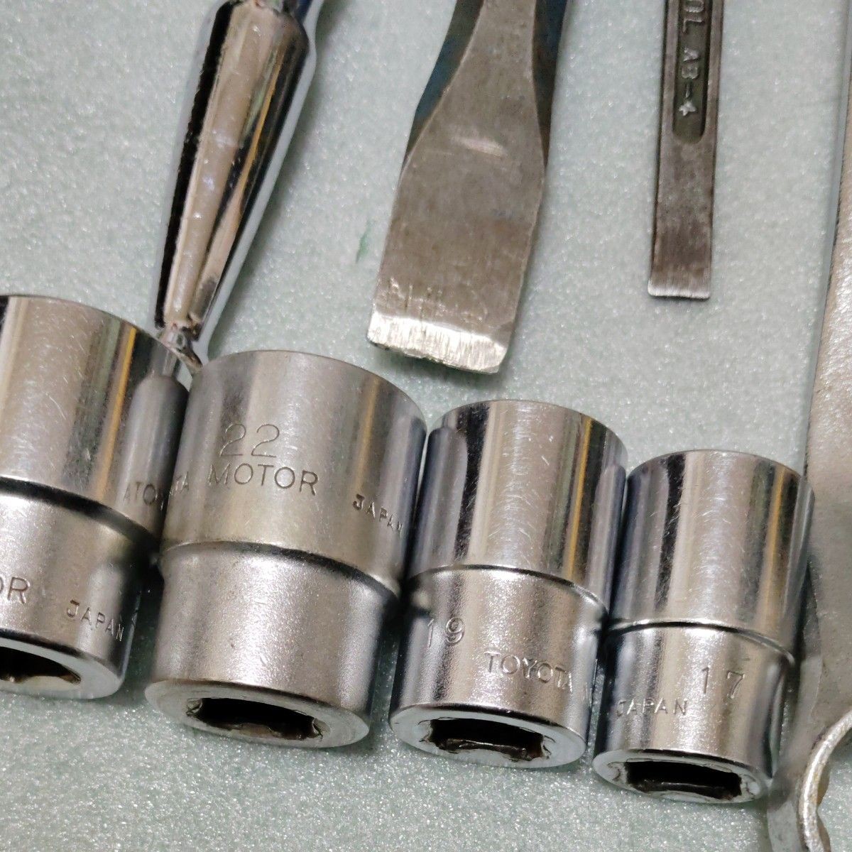 KTC Toyota OEM Tool Lot Ratchet Socket Wrench Set Japan Vintage Garage