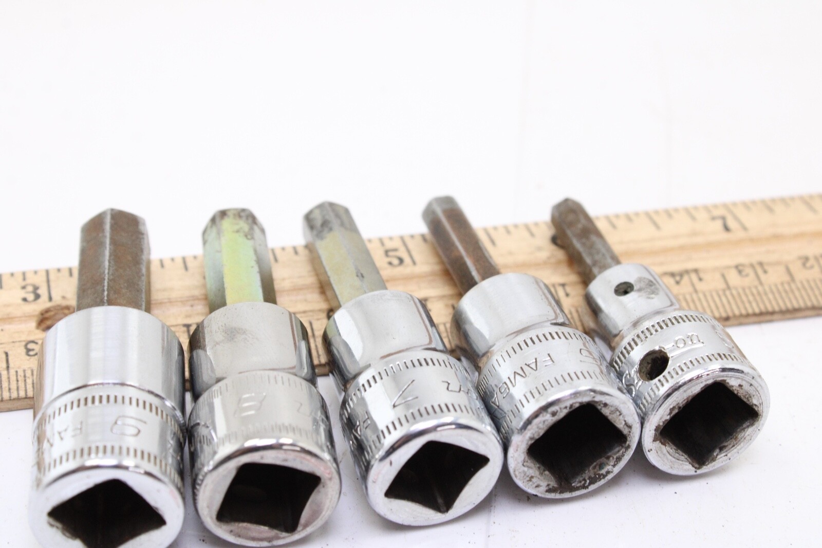 Snap On FAM5A – FAM9E 5-9mm 3/8″ Drive Metric 5 Piece Hex Bit Socket SET USA