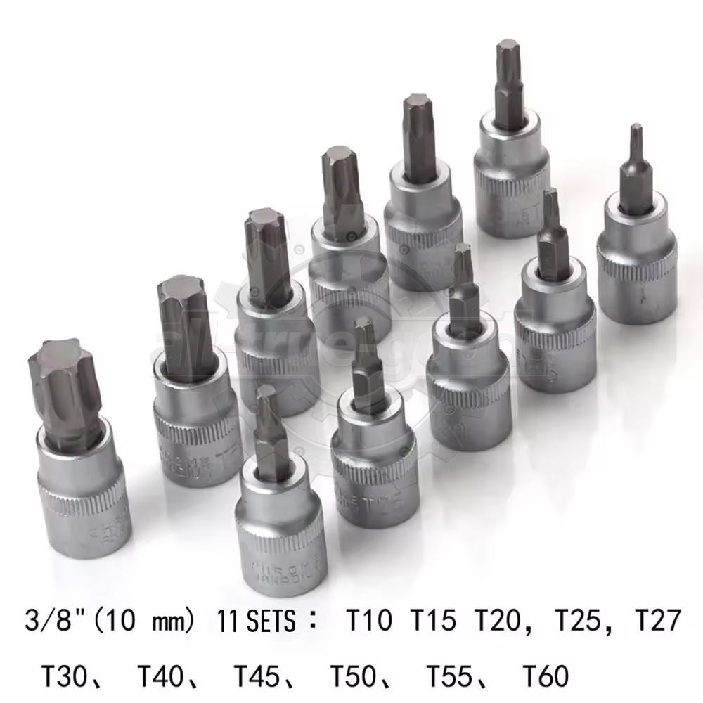 34Pcs Drive Male Female Torx Star Bit Socket E-socket Set Handheld Tool Case US