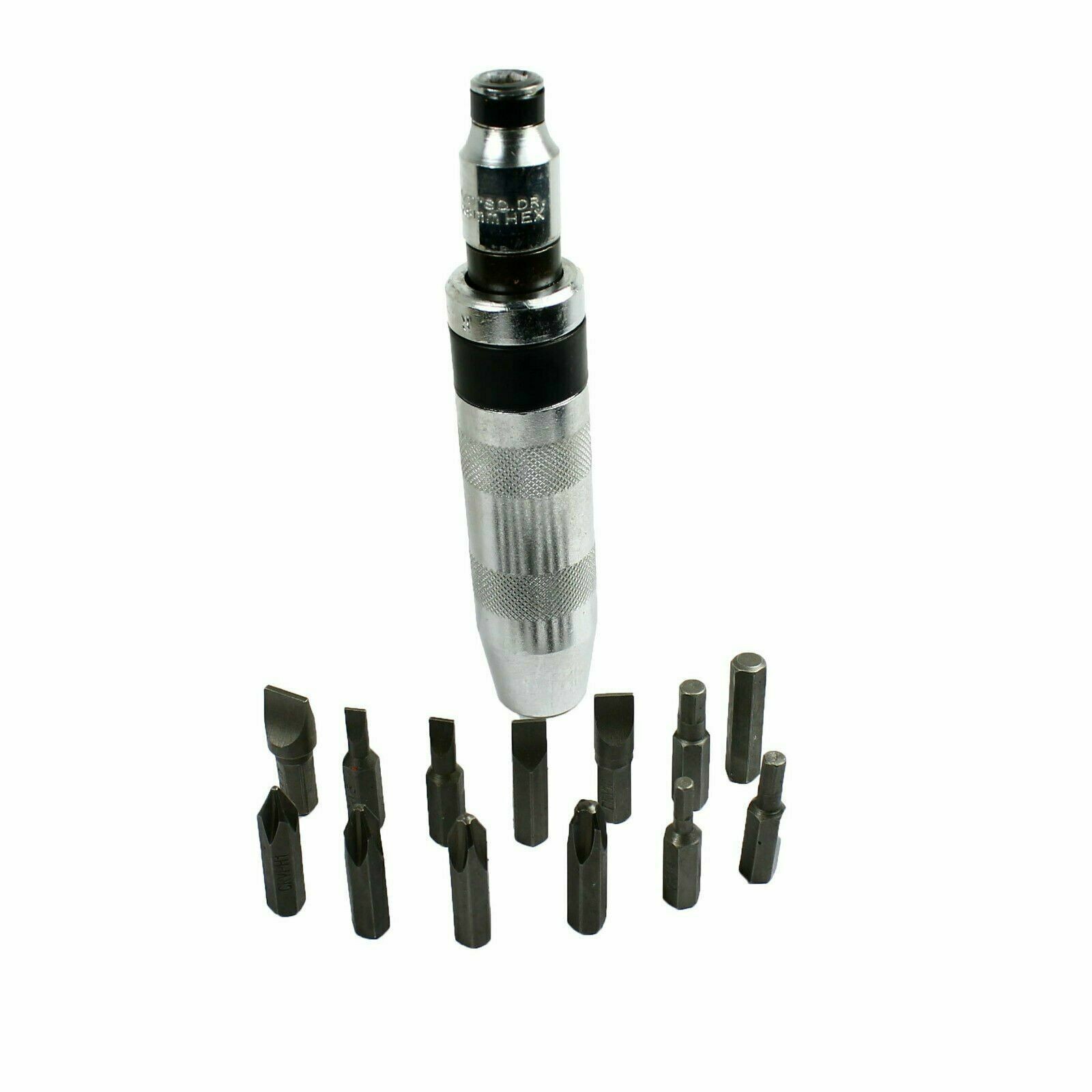 NEW 1/2″ Heavy Duty Impact Screwdriver Driver Set SAE Reversible w/ Metal Case