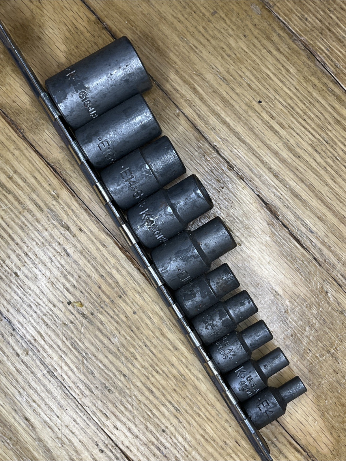 🇺🇸 SK Tools USA E4-E18 Inverted TORX Female External Set Star 10 Socket Lot