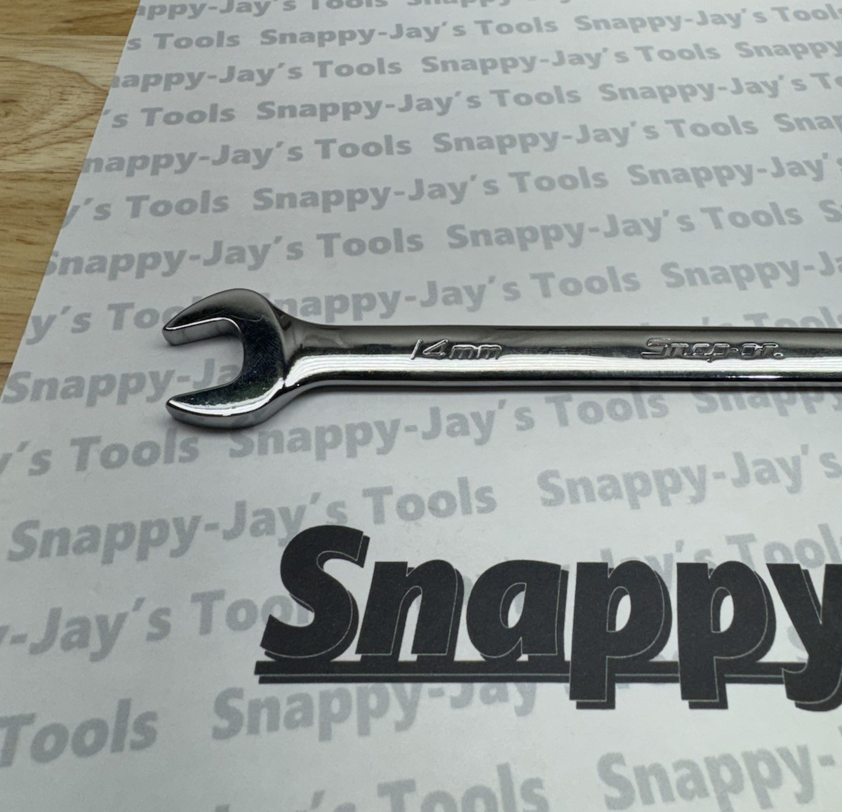 Snap-on Tools USA USED 14mm Metric 12pt Standard Chrome Combo Wrench OEXM140B