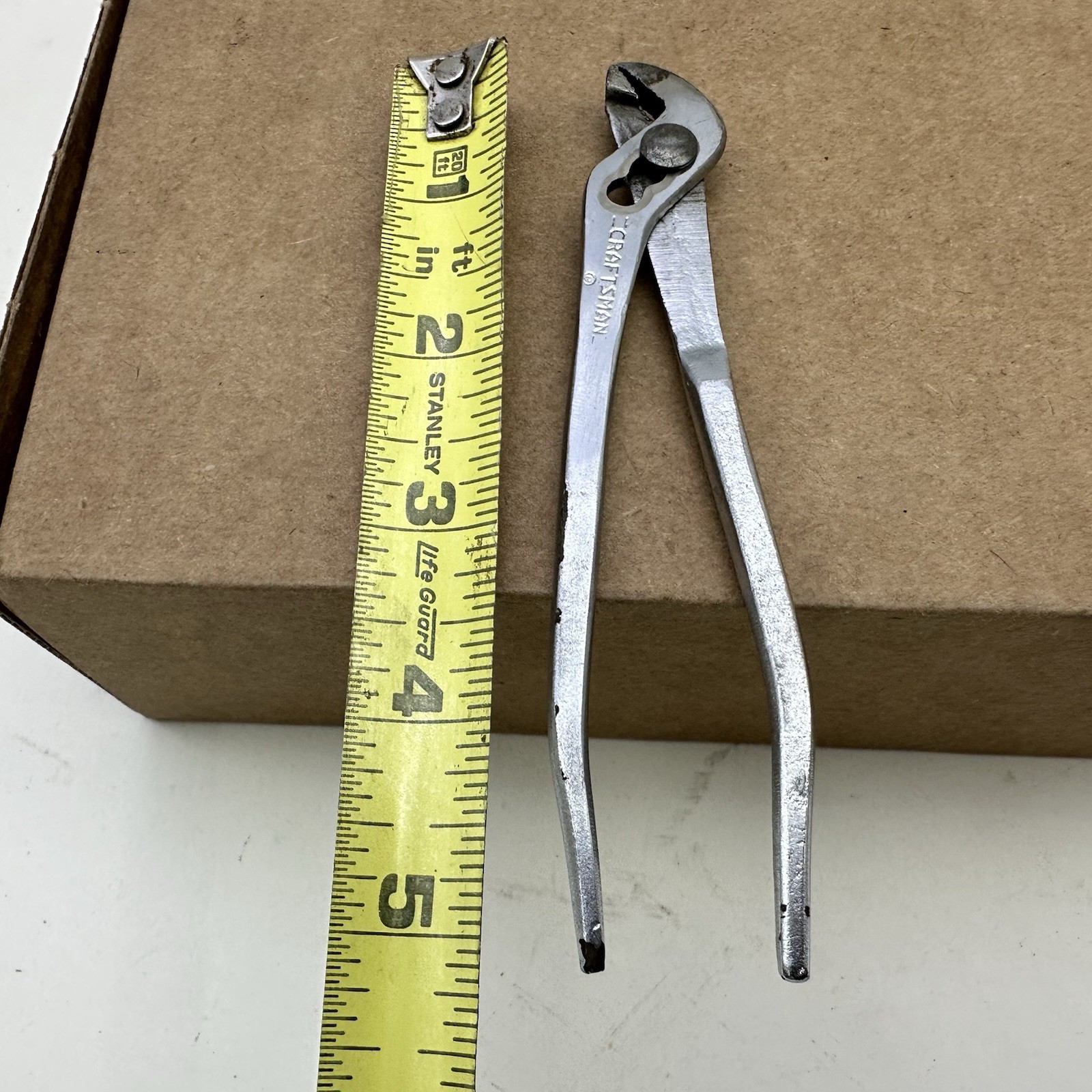 Vintage =CRAFTSMAN= Circle P ℗ Mini Adjustable Slip Joint Ignition Pliers 5″ USA