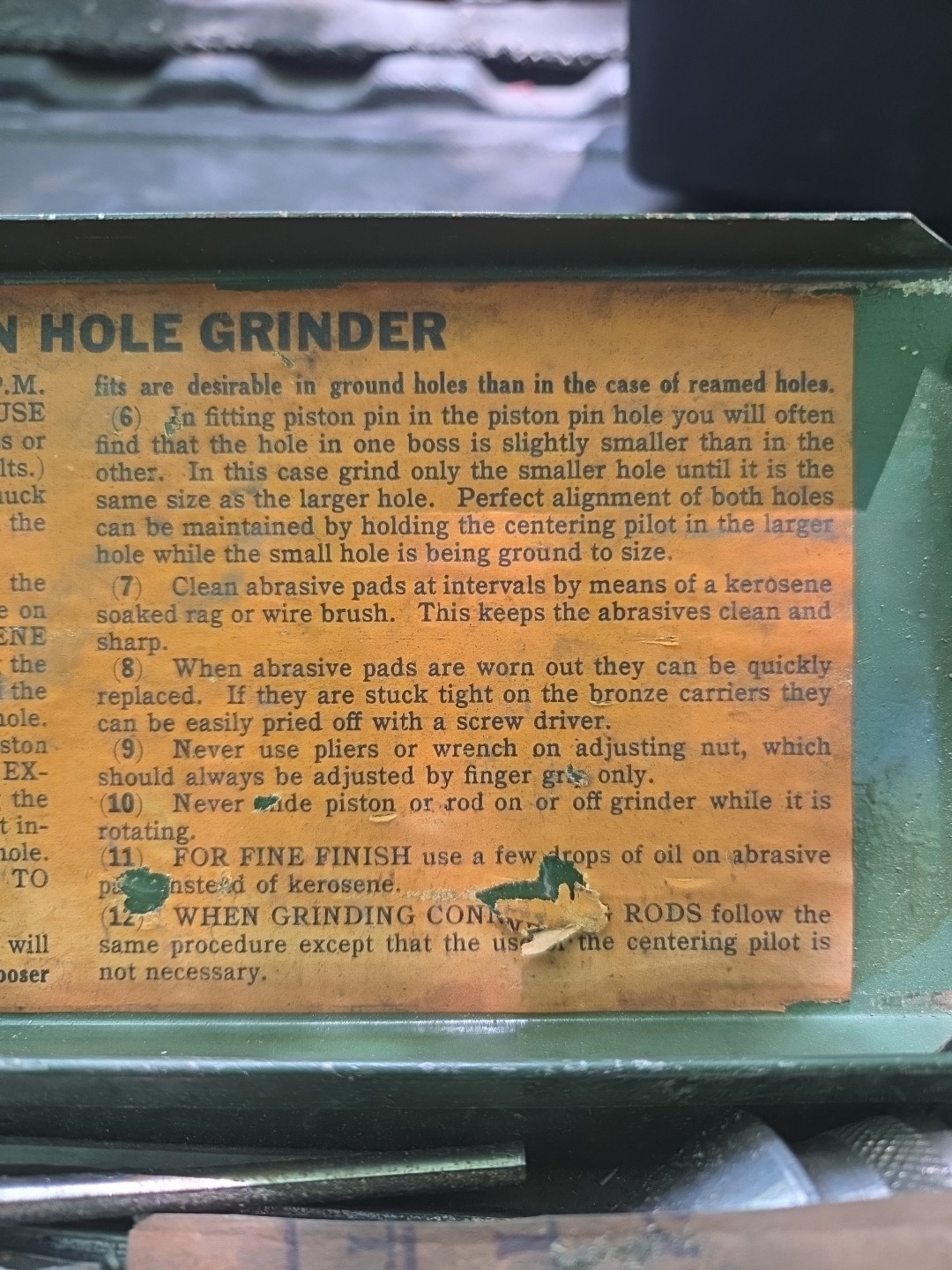 AMMCO Piston Pin Hole Grinder Hone 47/64 To 1-5/16″ Machinist Tool Machine Shop