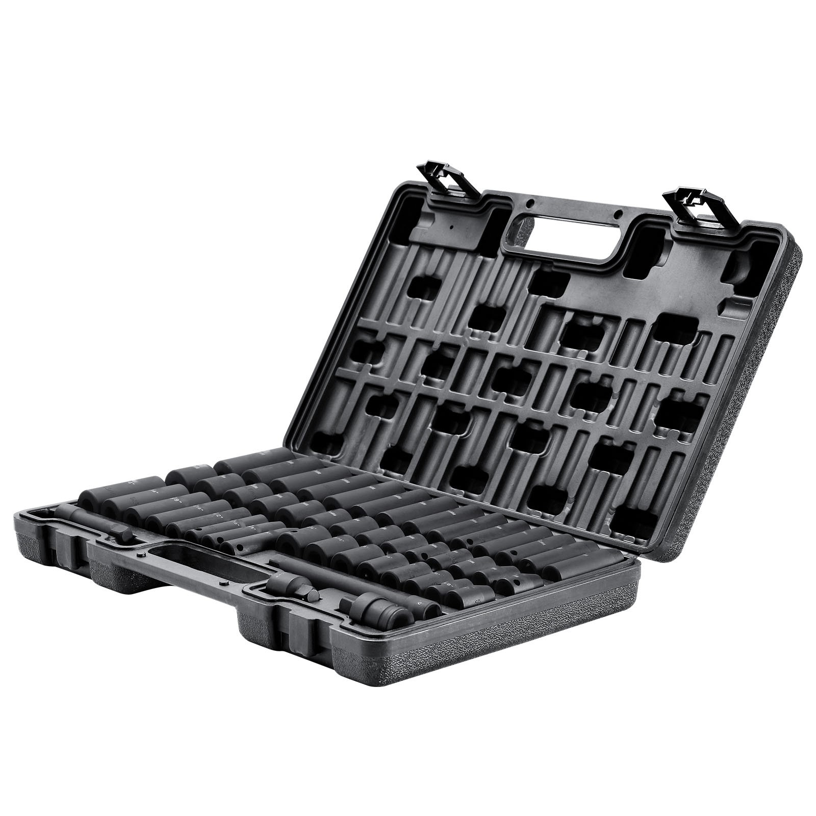 VEVOR Impact Sockets Set 6-Point 1/2in / 3/8in / 1/4in Sockets Set Ratchet Tool