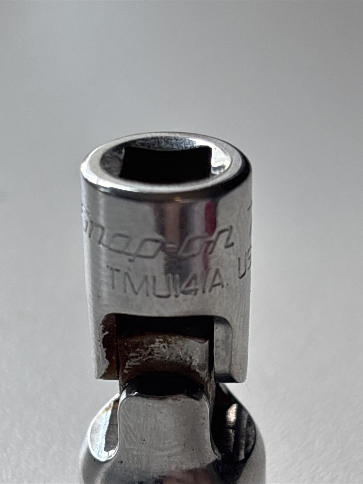 Snap On 1/4” Dr 7/16” 12 Point Shallow Swivel Socket TMU141A 🇺🇸