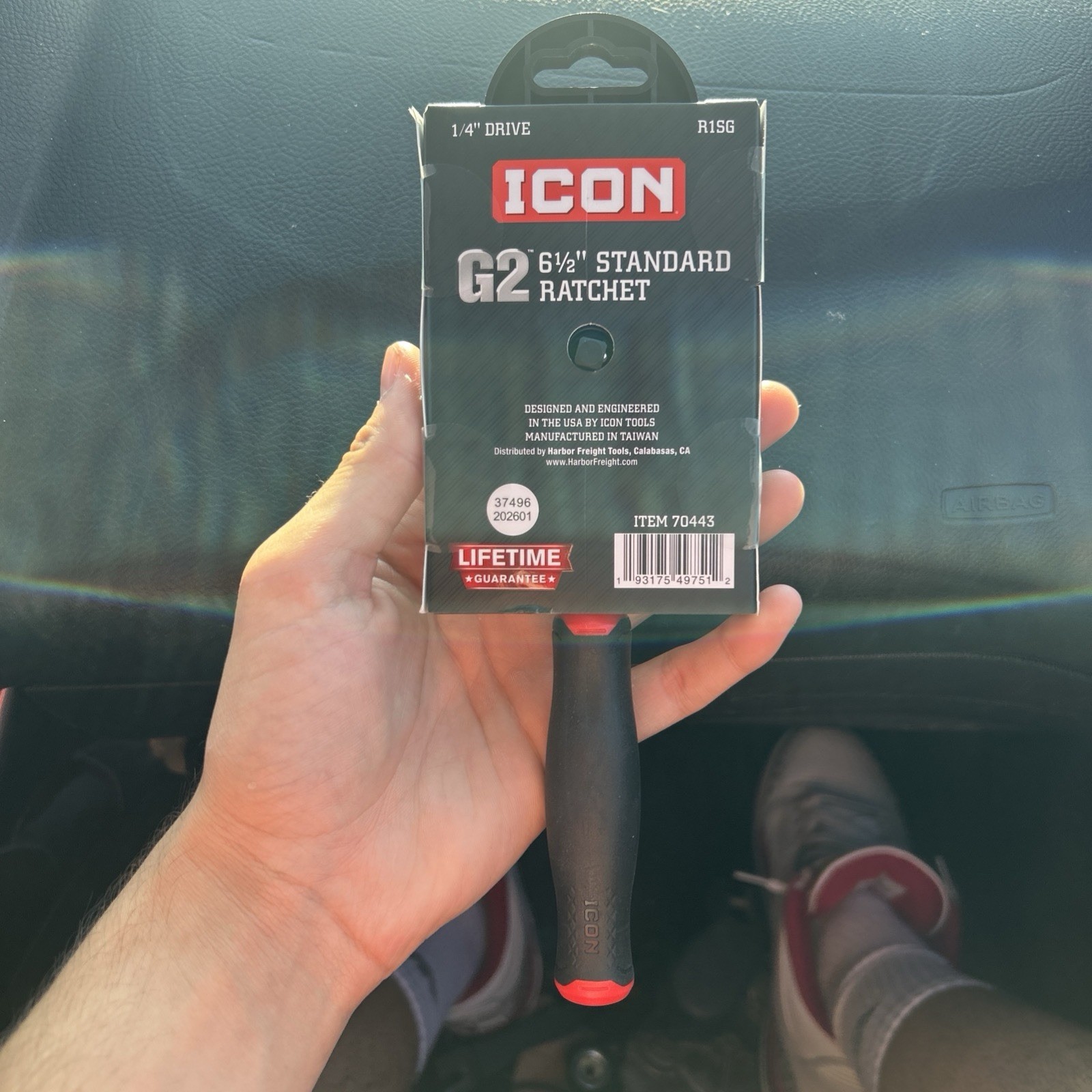 ICON 1/4 in. Drive Professional Ratchet with Comfort Grip R1SG ~ 6 1/2″ Standard
