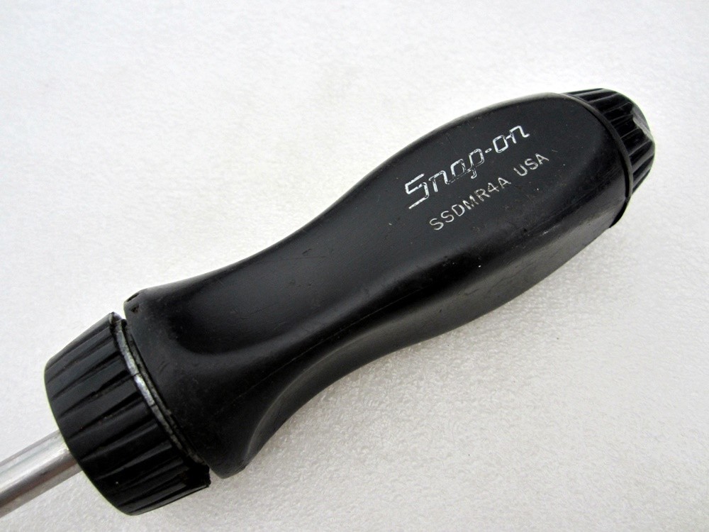 Snap-on Ratcheting Screwdriver & Bits SSDMR4A Black USA