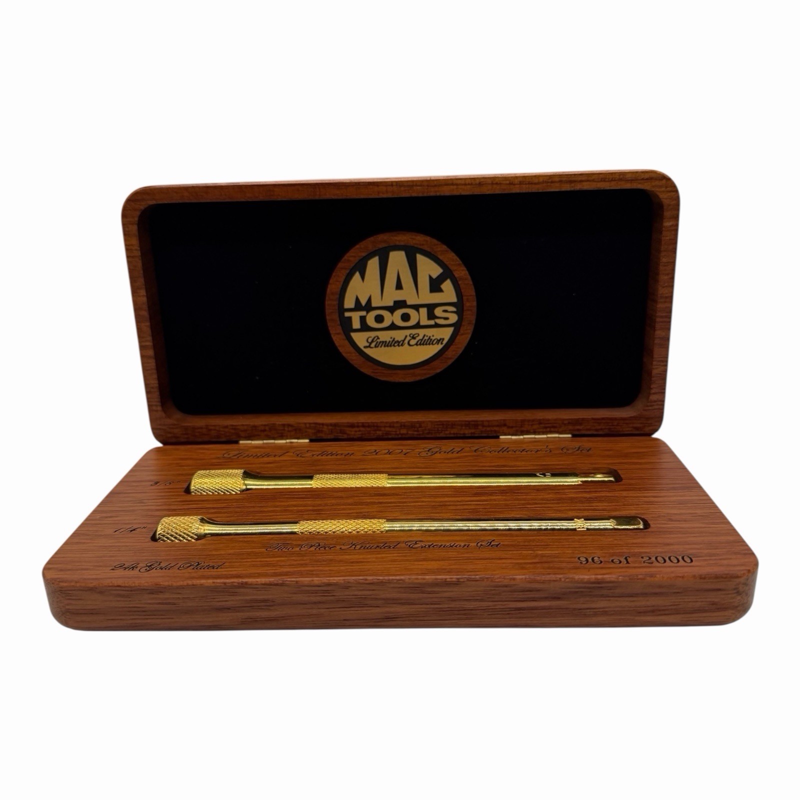 Mac Tools Limited Edition 2007 Two Piece Knurled Extension Set 96 Of 2000 24K
