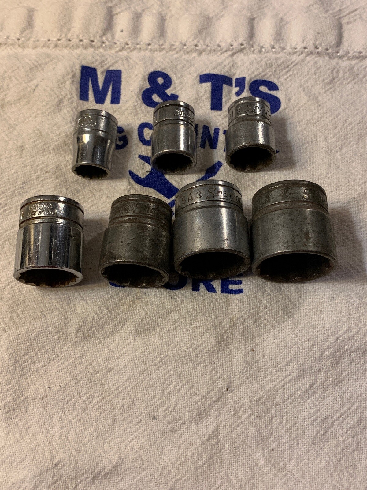 Snap-on Tools USA 3/8″ Drive 12pt 7pc Chrome Socket Set F Series