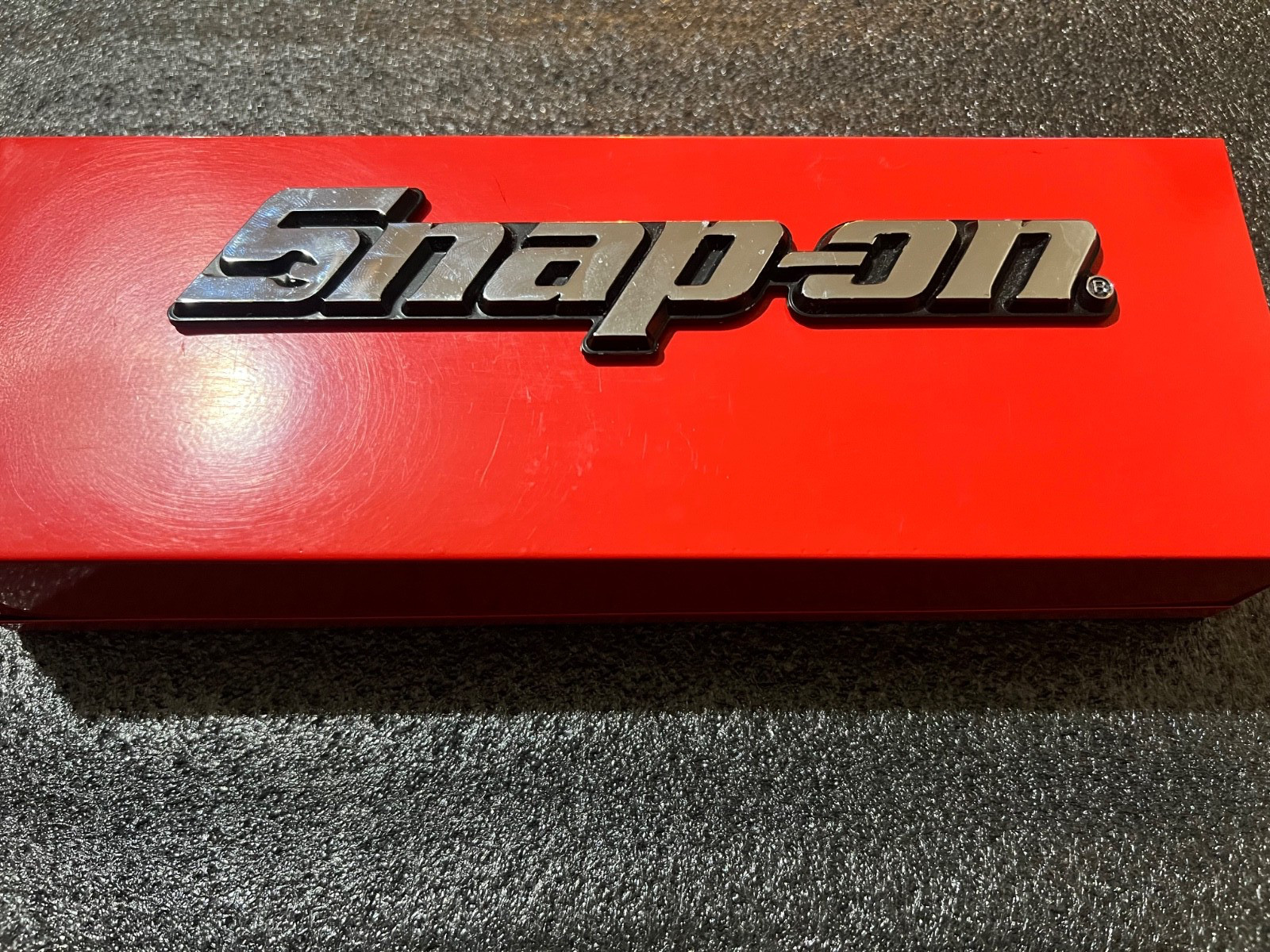 Snap On Tools METAL 3D Toolbox Roll Cab Chrome Badge Emblem Sticker Decal logo.