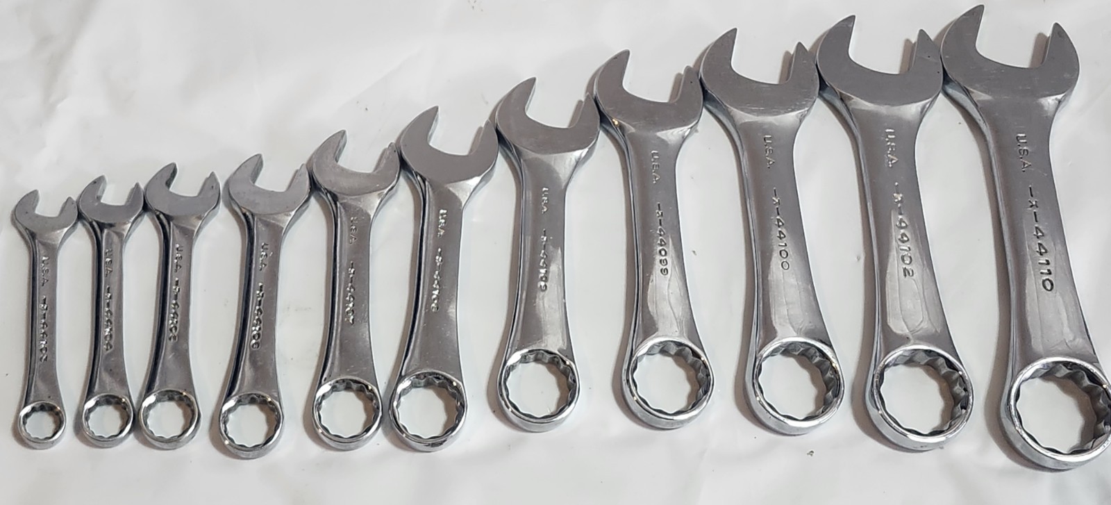 Craftsman 11-Piece SAE Stubby Combination -K- Series Wrench Set Polished Finish