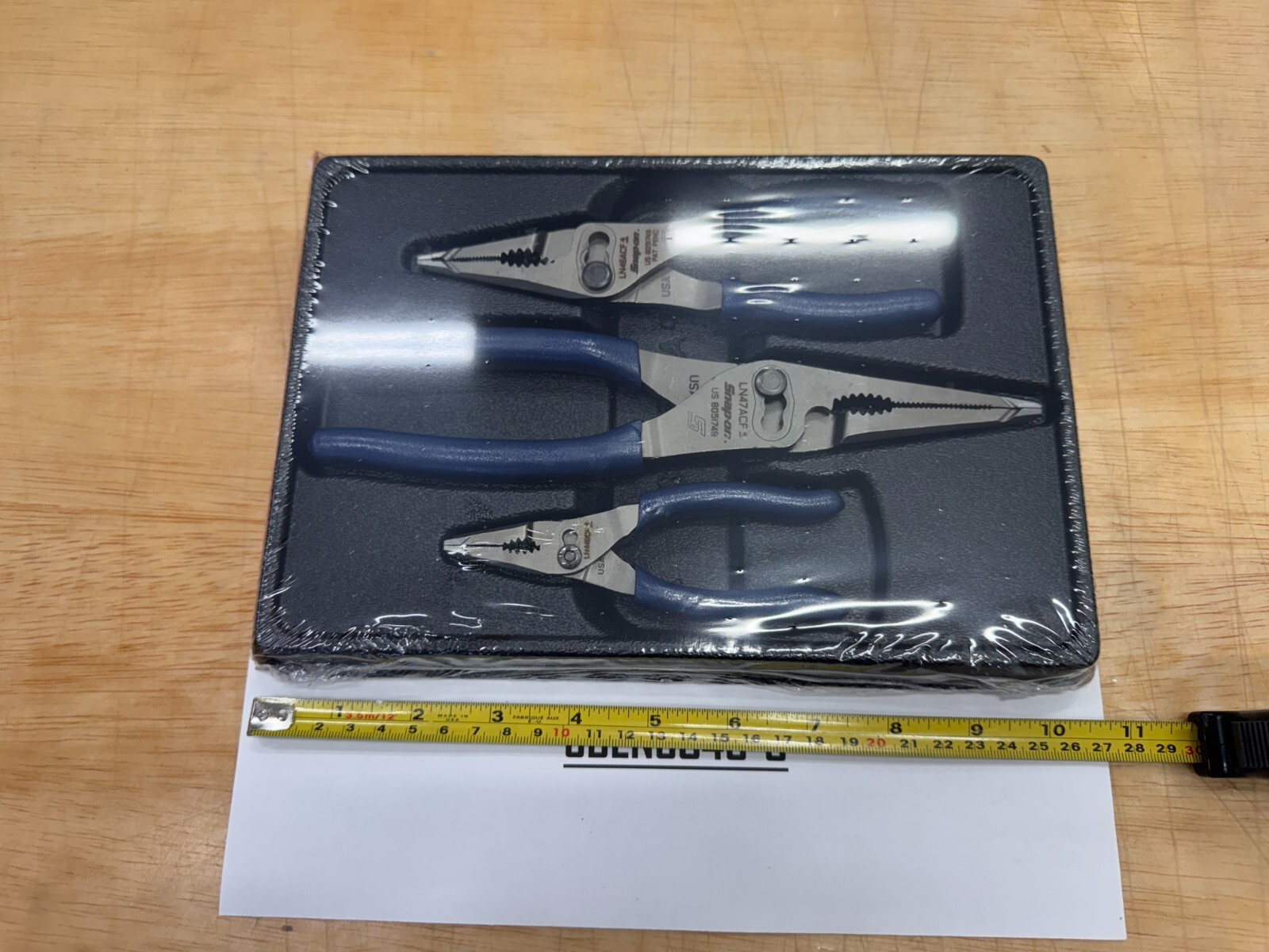 Snap-On Tools POWER BLUE 3pc Soft Long Nose Slip Joint Pliers Set PL3LNSJCFMB