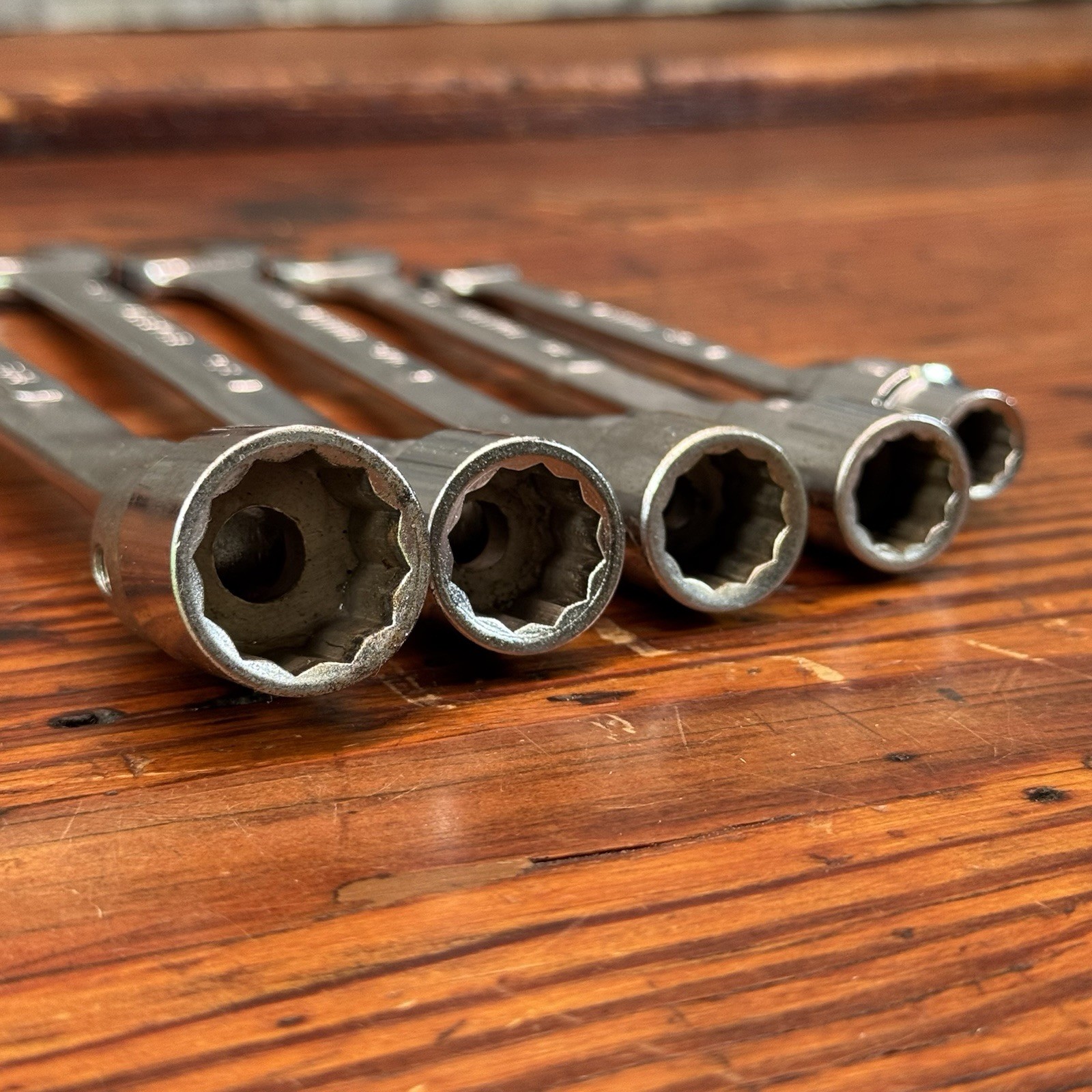 (5) Allenite FLEX WRENCH SOCKET SET SAE 12 PT Japan 3/8 1/2 9/16 5/8 3/4 Lot