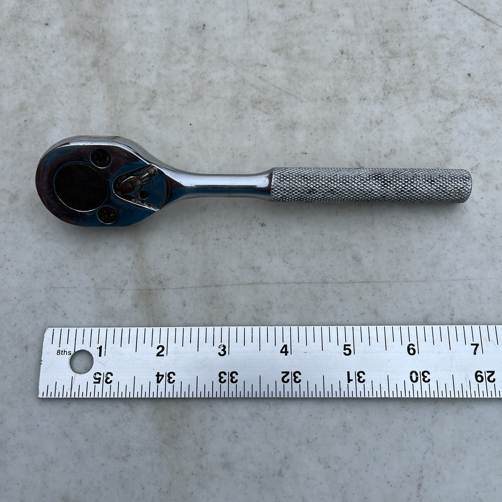 PROTO Tools Pear Head Ratchet 5249 3/8″ Drive Polished chrome 7” Long