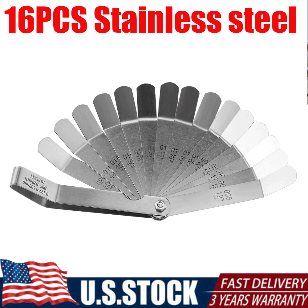 16xTapered Feeler Gauge Set Valve Clearance Checker UTV ATV Motorcycle Wqgjmsxpq