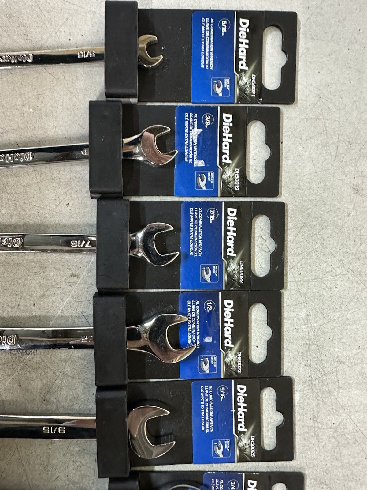 NEW DieHard XL Combination Wrench 10pc Size And PN in Description