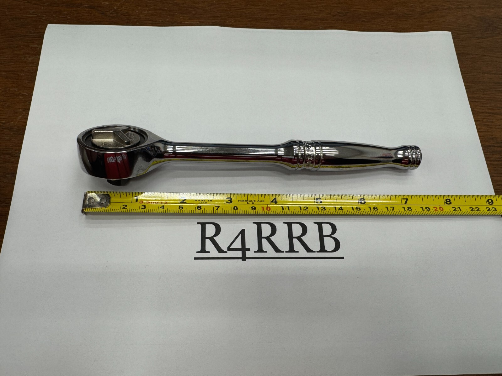 Snap-on Tools USA NEW 3/8″ Drive Chrome Handle Gearless Round Head Ratchet FZERO
