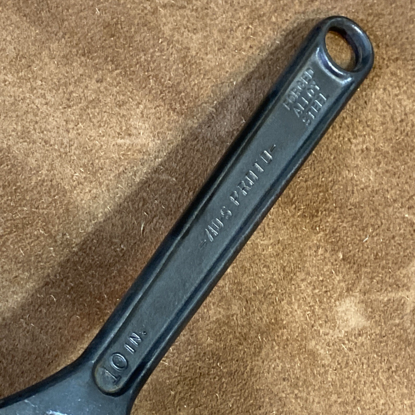 Proto 10 inch Adjustable Wrench 710-S Jaws And Wheel Are Tight Solid USA