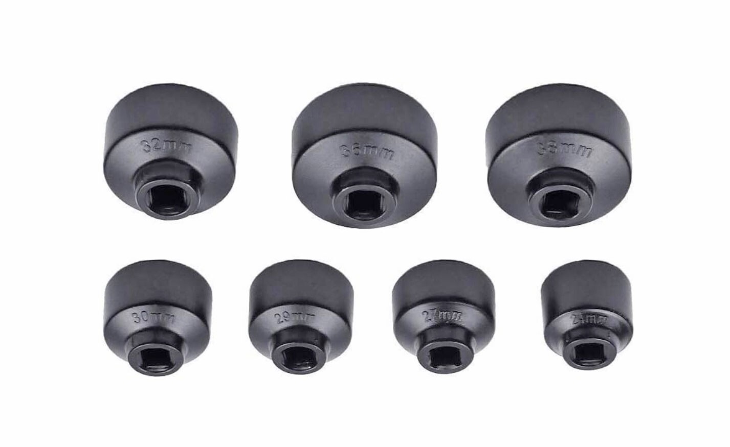10 Piece Cup Type Oil Filter Wrench Tool Set w/ Ratchet Free US Shipping