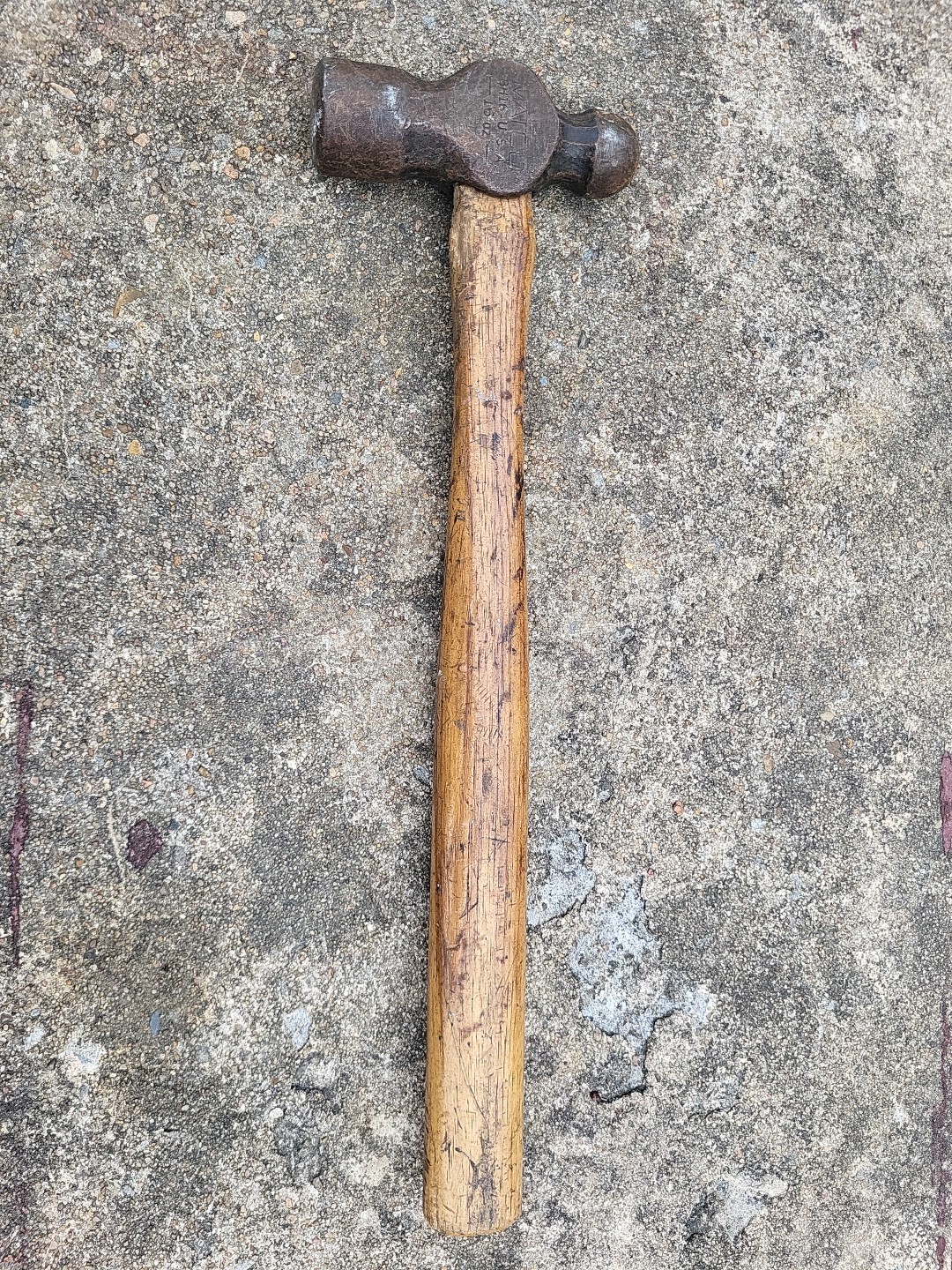 Used MATCO BH16 16oz Ball Peen Hammer Wood Handle USA