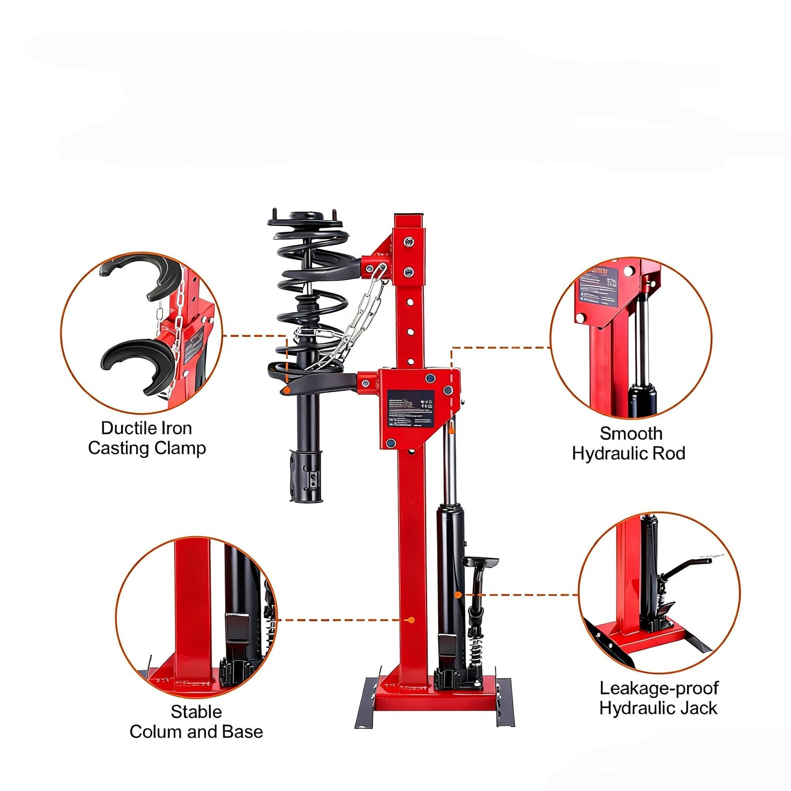 Hydraulic Shock Spring Compressor NEW Heavy Duty Foot Operated Coil Spring Tool