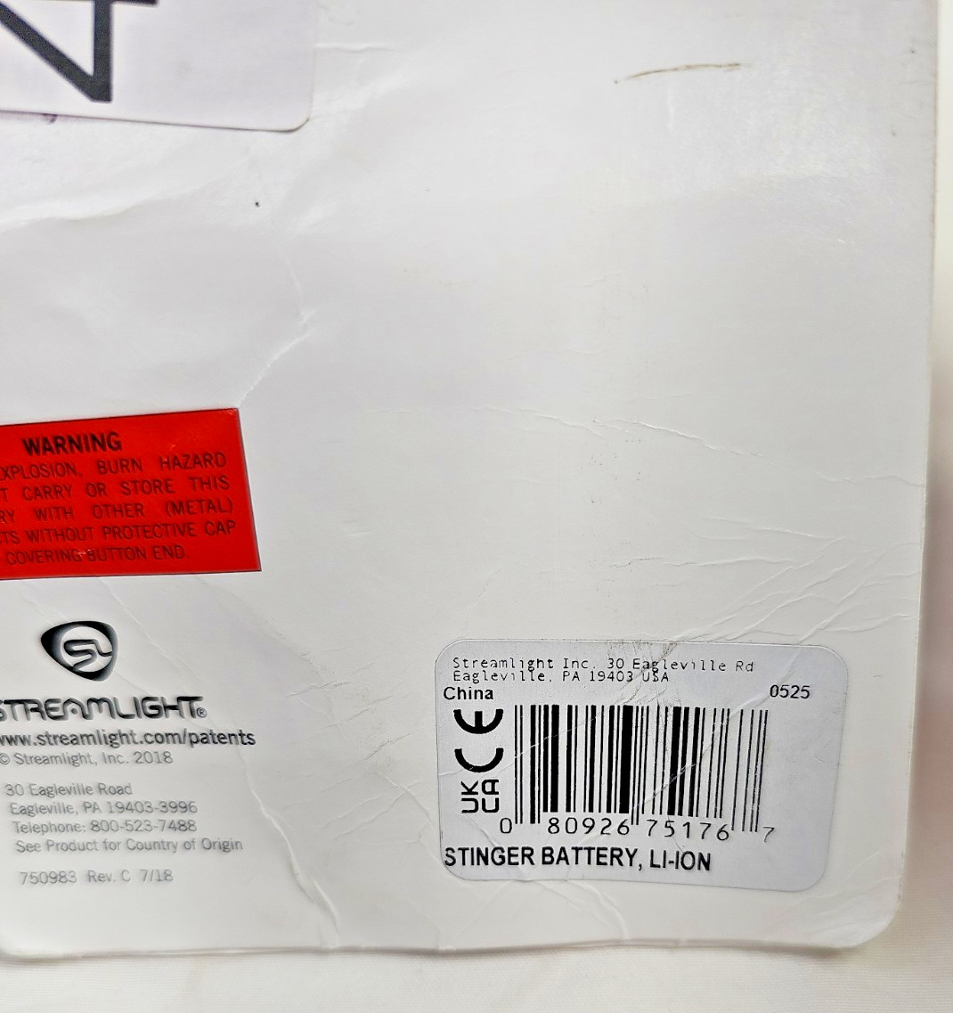 Streamlight Stinger Rechargeable Battery 75176