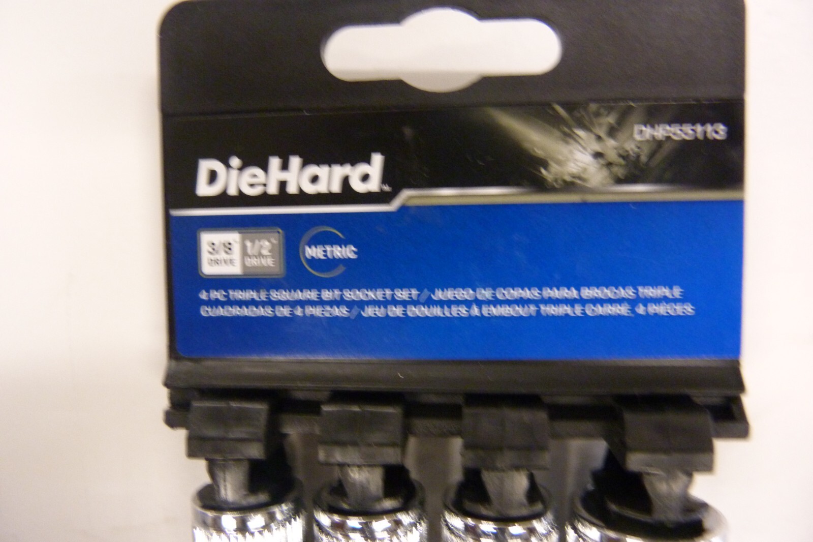 NEW GearWrench 88912 4pc 3/8″ & 1/2″ Triple Square Bit Socket Set 6/8/10/12mm