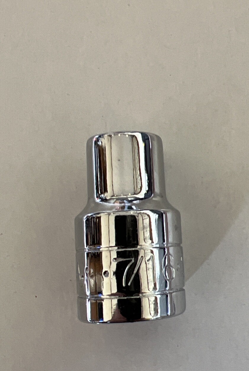 NOS Vintage S-K Tools USA 40214 7/16in SAE 1/2” Dr. 12 point socket SK 7/16