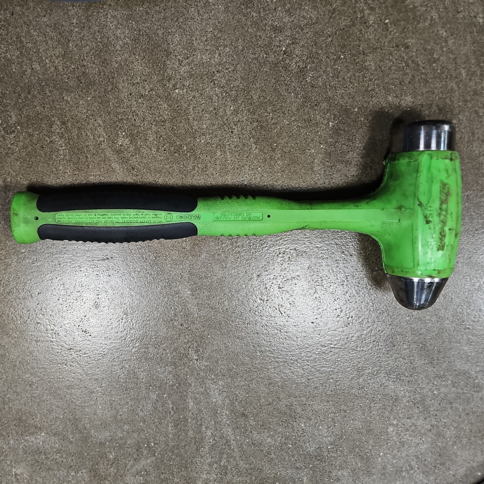 Snap On HBBD32 32oz/900g Ball Peen Soft Grip Dead Blow Hammer HI-VIZ YELLOW