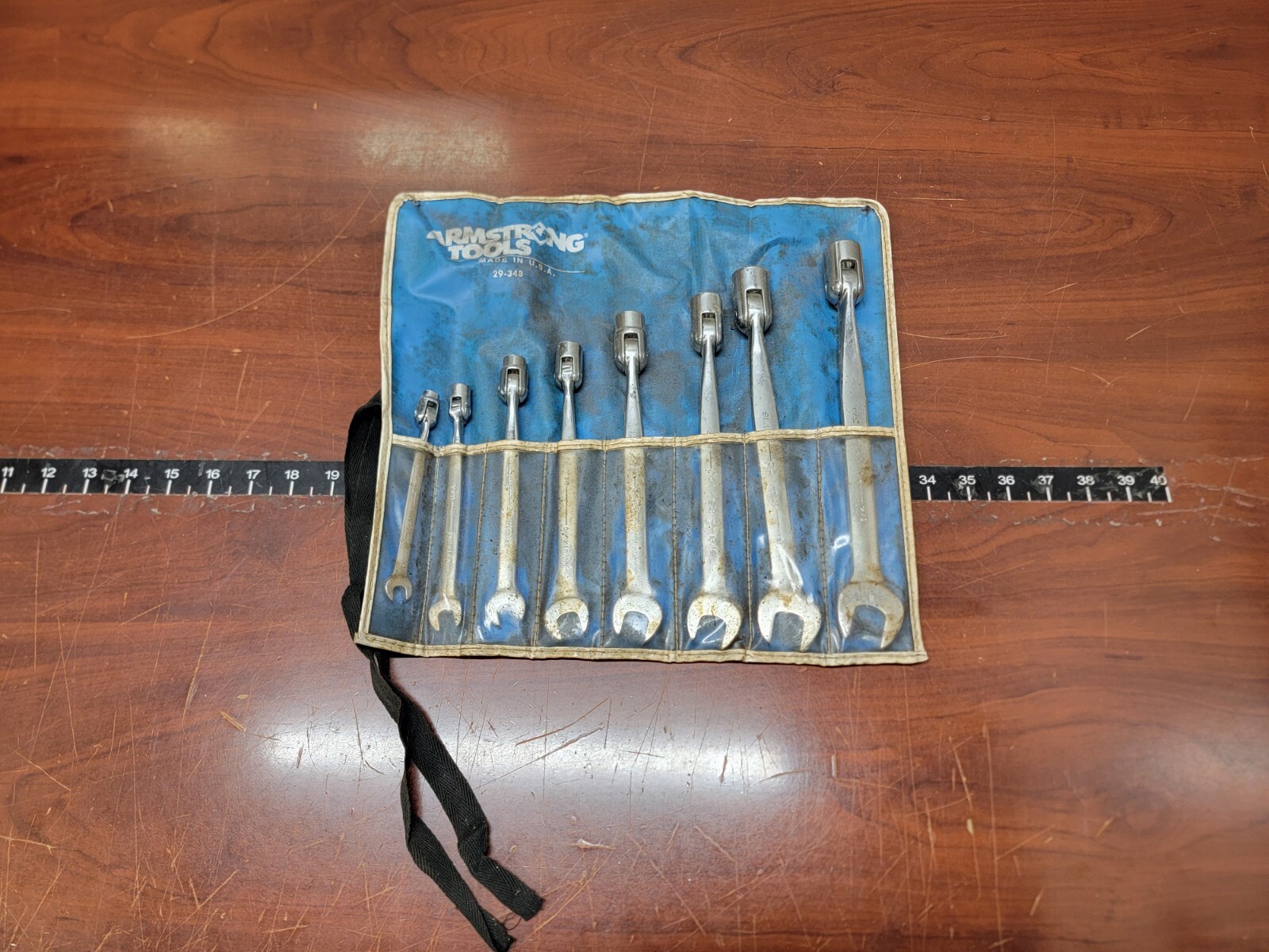 ARMSTRONG TOOLS FLEX HEAD SWIVEL WRENCH LOT 29-348 COMPLETE SET OF 8 USA MADE