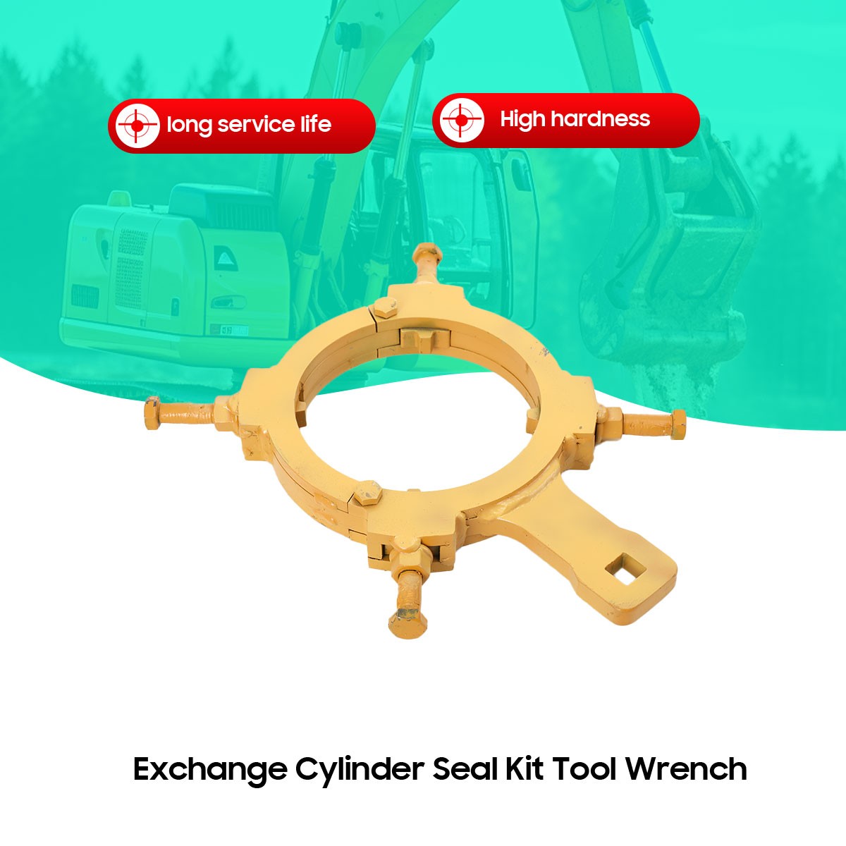 90mm-165mm 4 bolts Special Change Cylinder Head Wrench Tool for Excavator