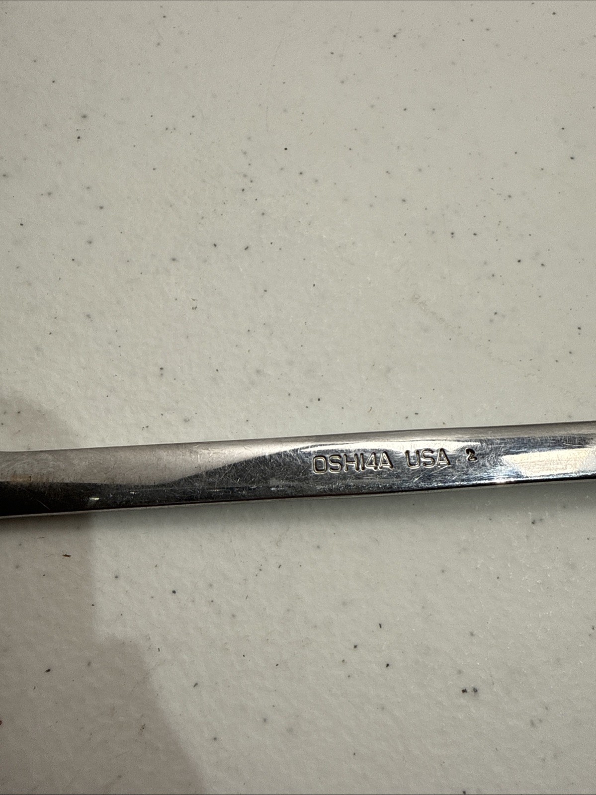 Snap-on OSH14 Chrome Combination Wrench 7/16” SAE 6 Point USA OSH 14 Snap On B11