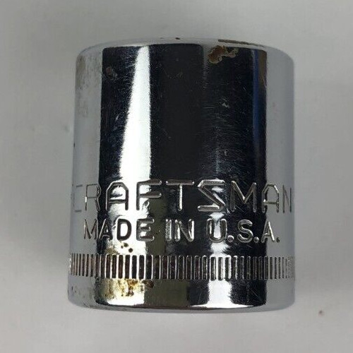 Craftsman 17mm 12 Point 3/8″ Drive Shallow Socket V 44307 Made In USA