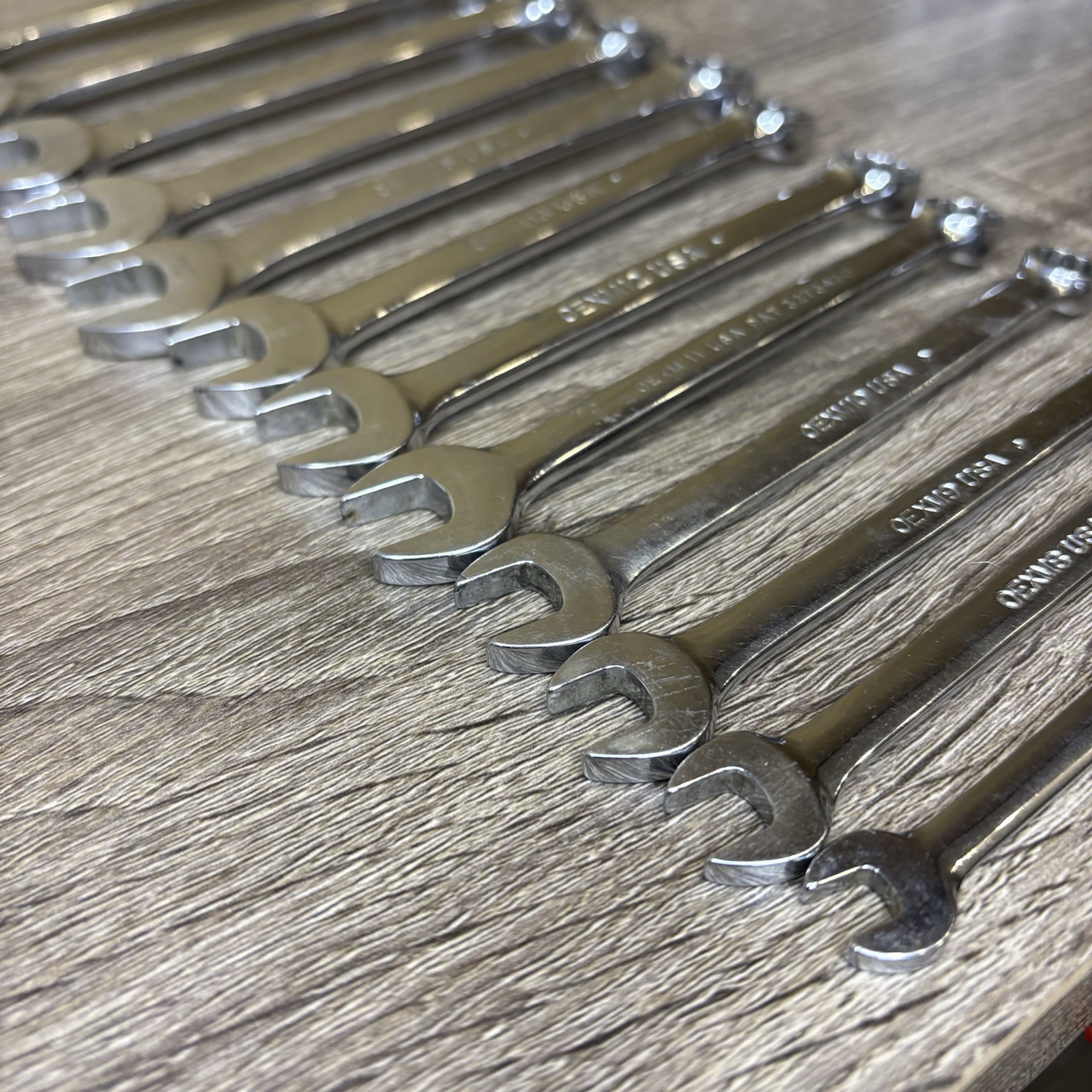 Snap-on 12pc Metric 12pt Flank Drive Short Combo Wrench Set OEXM6-OEXM19 6-19mm
