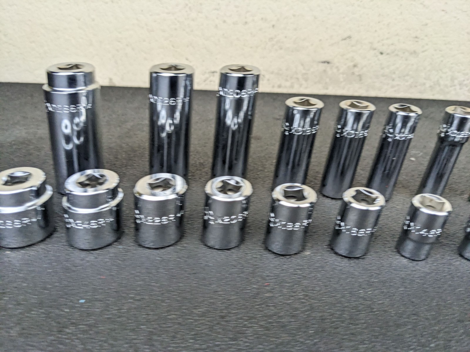 #bn926 Mac Tools SAE Metric Deluxe 3/8″ Drive General Service Set Socket Case